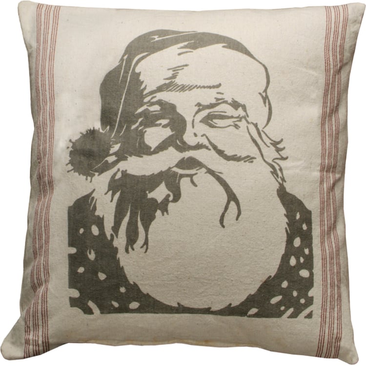 primitives by kathy Santa Face Pillow