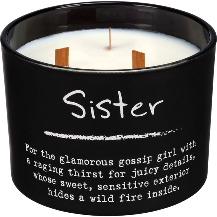 primitives by kathy Sister Poetry Candle