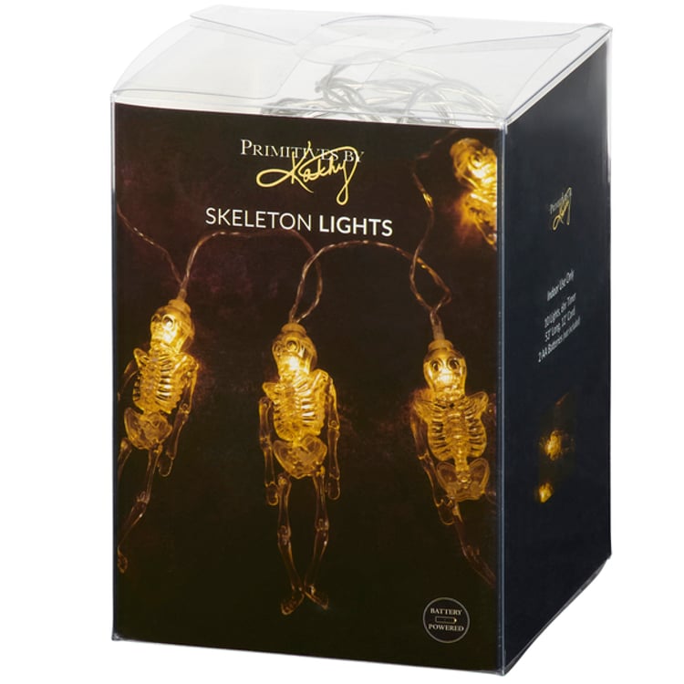 Primitives By Kathy Skeletons String Lights