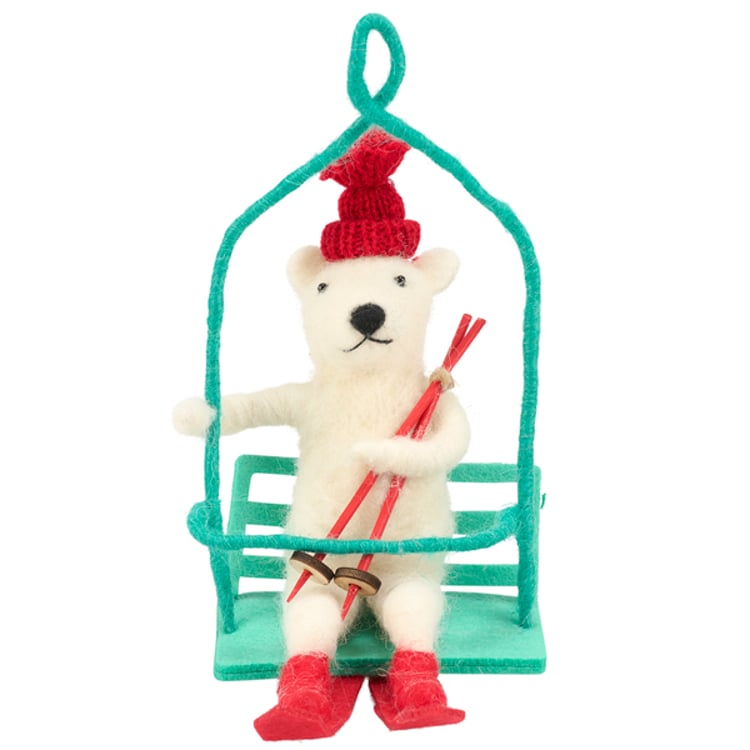 primitives by kathy Ski Lift Bear Critter