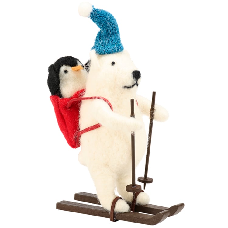 primitives by kathy Skiing Bear Critter