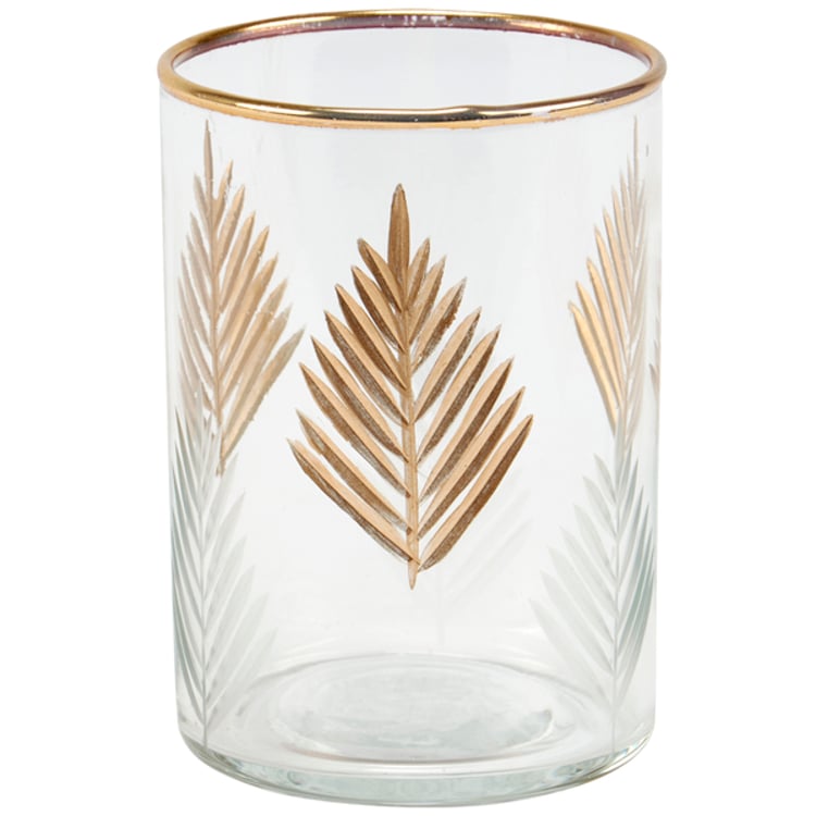 primitives by kathy Small Gold Leaf Drinking Glass