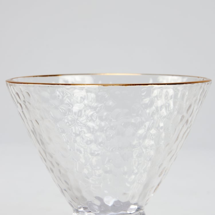 Primitives By Kathy Small Gold Rim Martini Glass