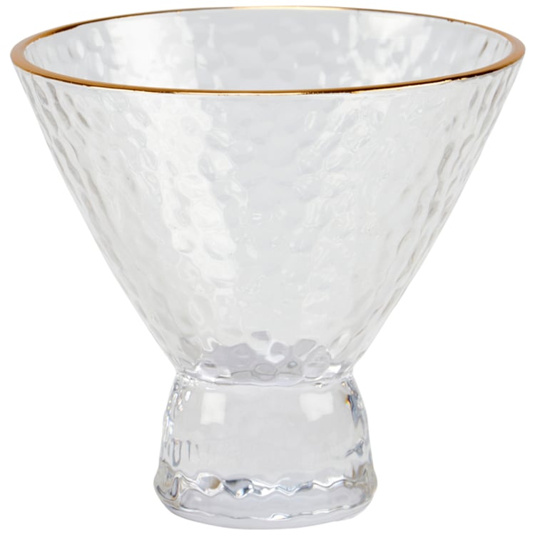 primitives by kathy Small Gold Rim Martini Glass