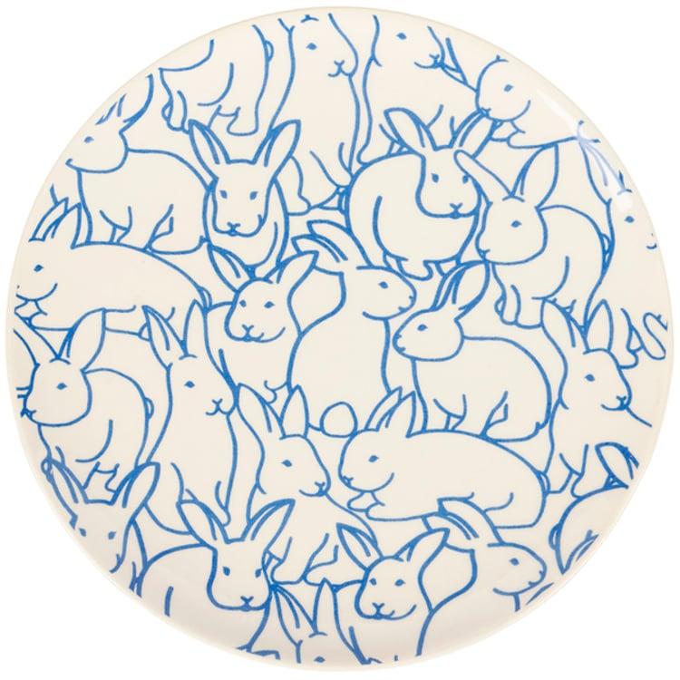 primitives by kathy Small Rabbit Pattern Plate