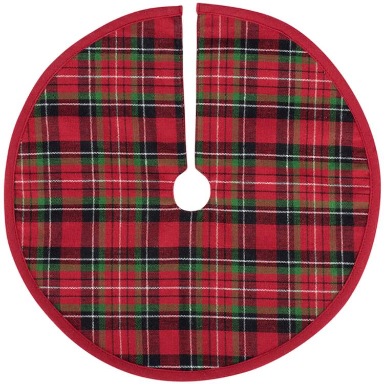 primitives by kathy Small Red Plaid Tree Skirt