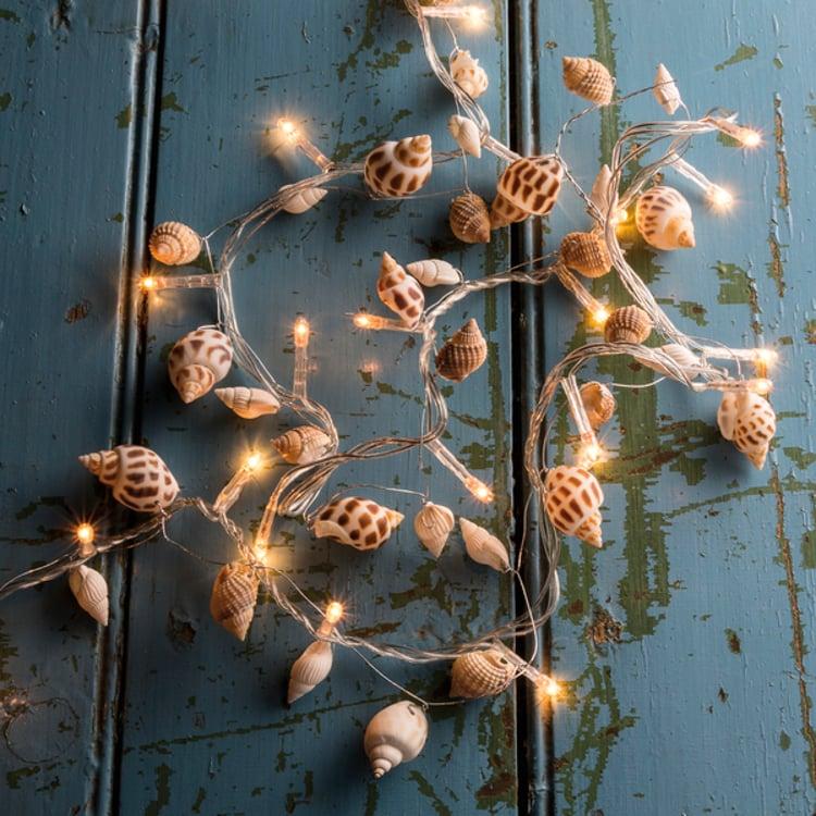 primitives by kathy Small Seashell String Lights