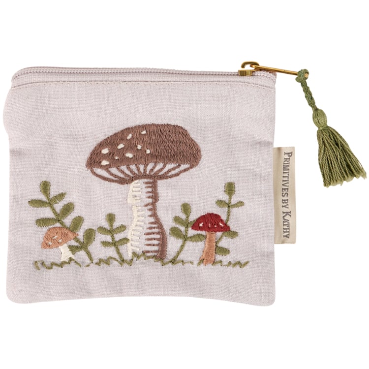 Primitives By Kathy Snail & Mushroom Zipper Wallet