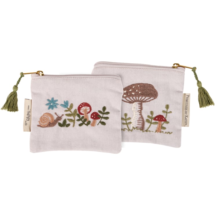 primitives by kathy Snail & Mushroom Zipper Wallet