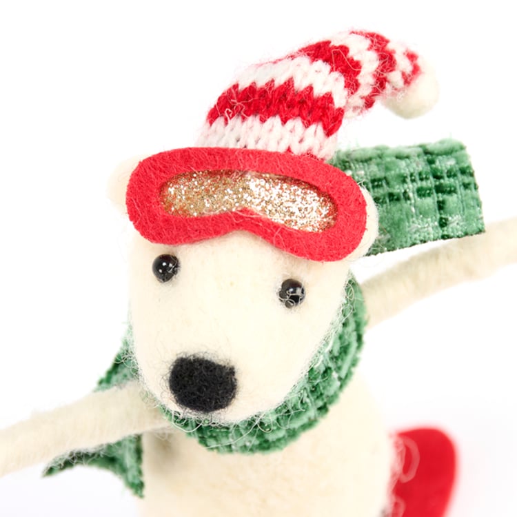 Primitives By Kathy Snowboard Bear Critter