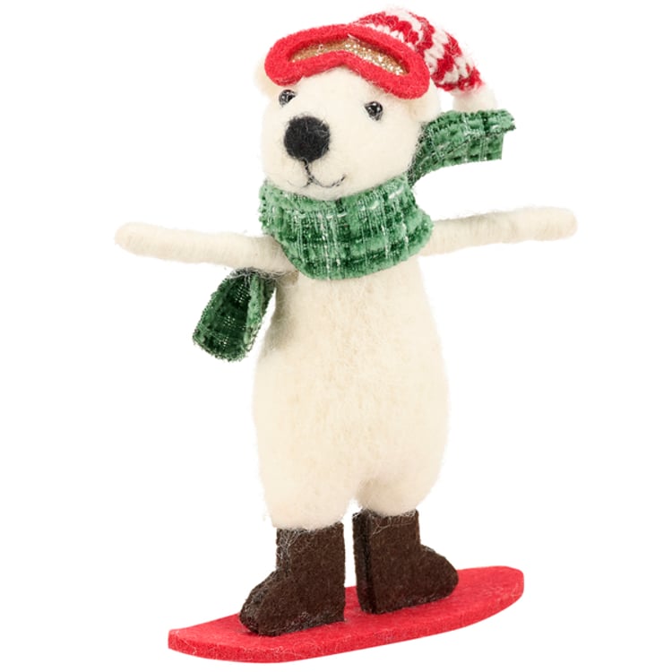 primitives by kathy Snowboard Bear Critter