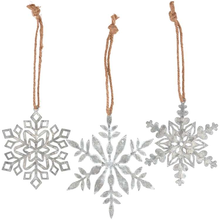 primitives by kathy Snowflake Ornament Set