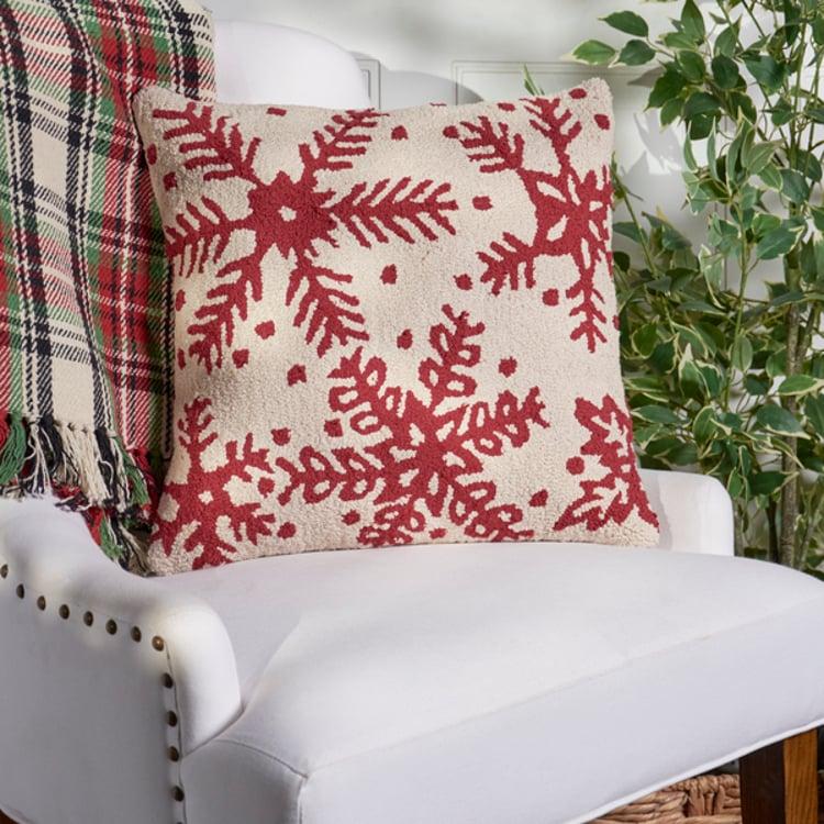 Primitives By Kathy Snowflakes Pillow