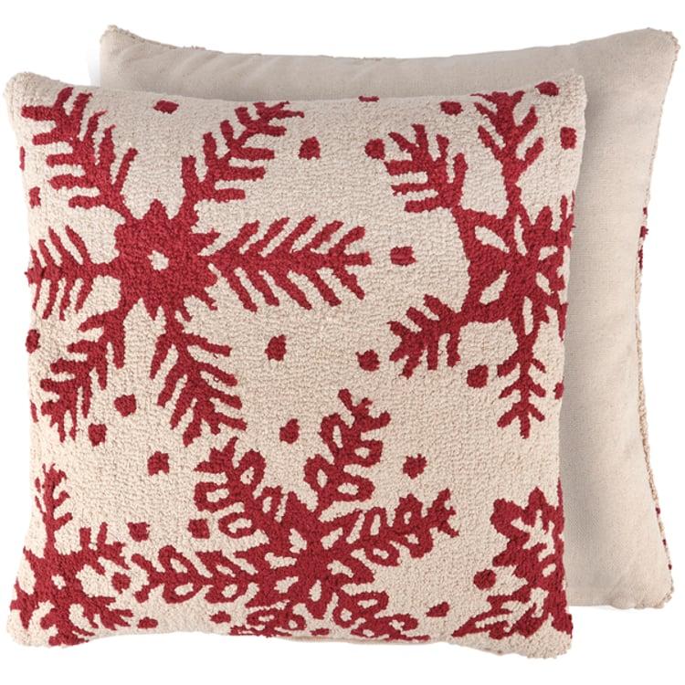 primitives by kathy Snowflakes Pillow