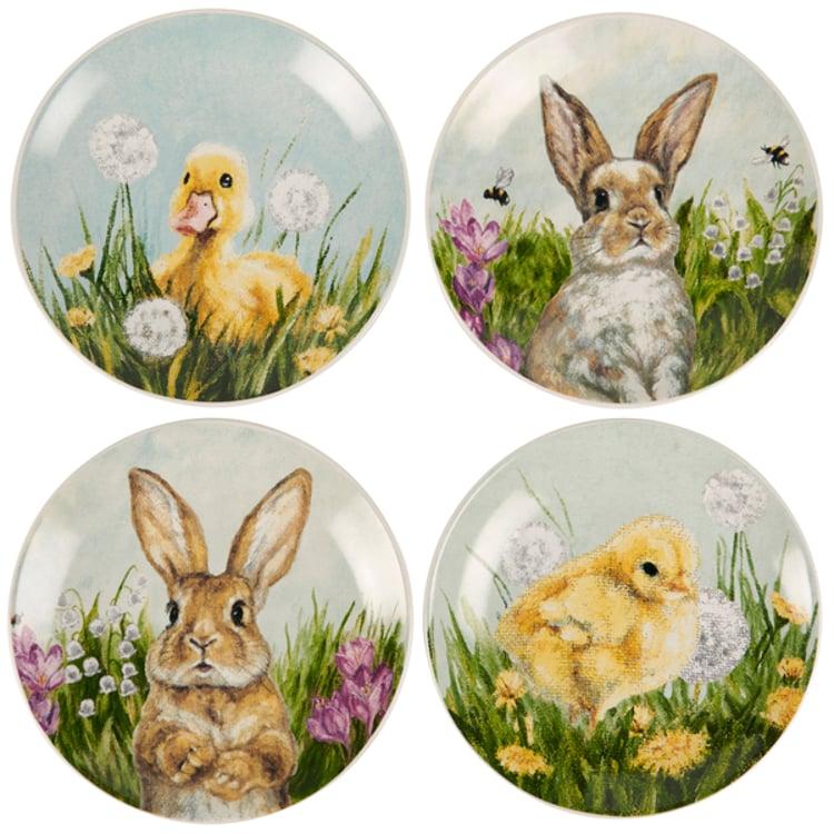 primitives by kathy Spring Friends Plate Set