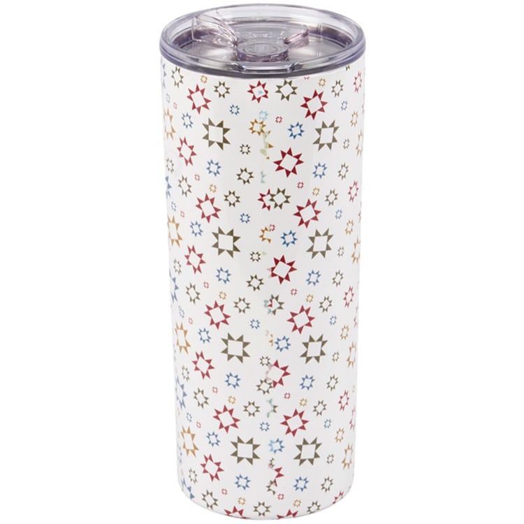 Primitives By Kathy Star Quilt Coffee Tumbler