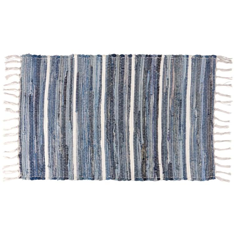 primitives by kathy Striped Indigo Rug