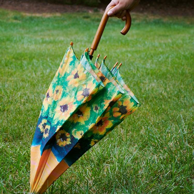 Primitives By Kathy Sunflower Fields Umbrella
