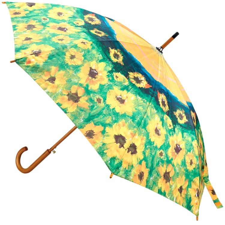 primitives by kathy Sunflower Fields Umbrella