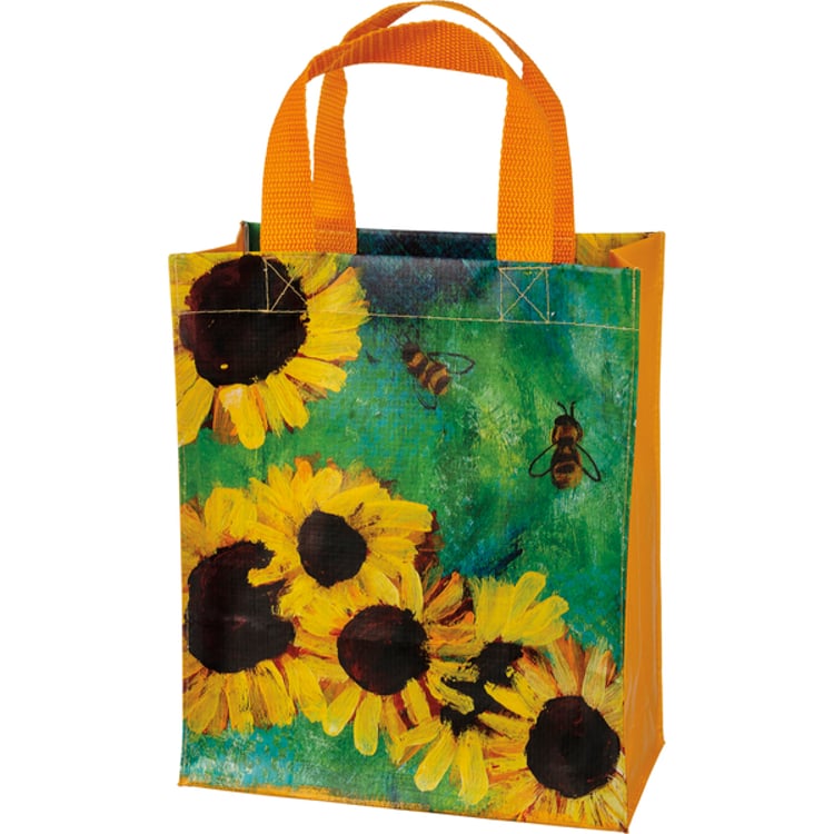 primitives by kathy Sunflowers Daily Tote