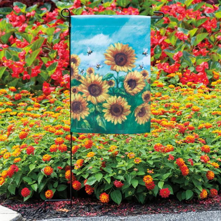 Primitives By Kathy Sunflowers Garden Flag