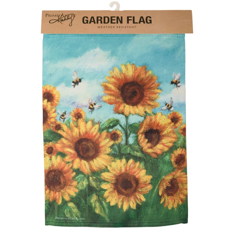 Primitives By Kathy Sunflowers Garden Flag