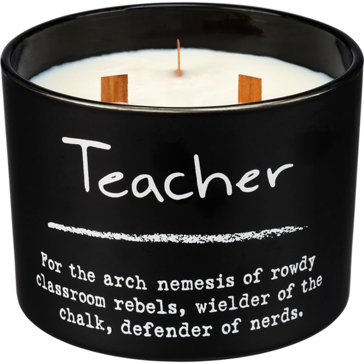 primitives by kathy Teacher Poetry Candle