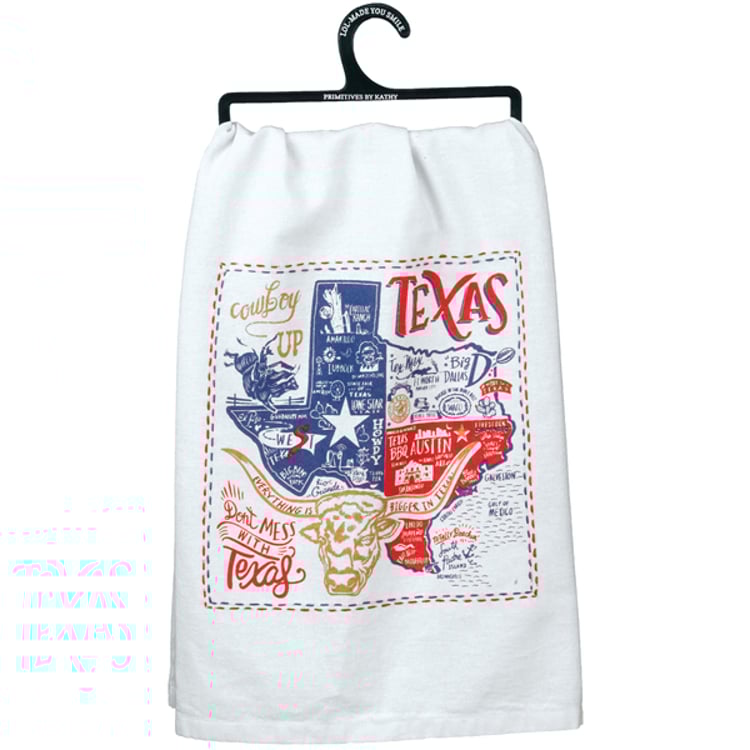 primitives by kathy Texas Kitchen Towel