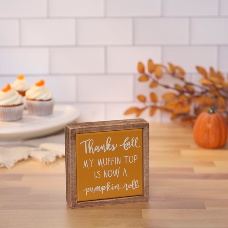Primitives By Kathy Thanks Fall Box Sign Mini