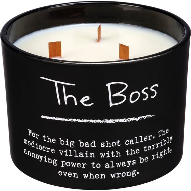 primitives by kathy The Boss Poetry Candle