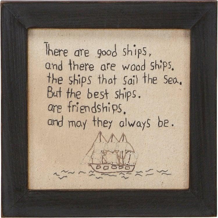 primitives by kathy There Are Good Ships Stitchery