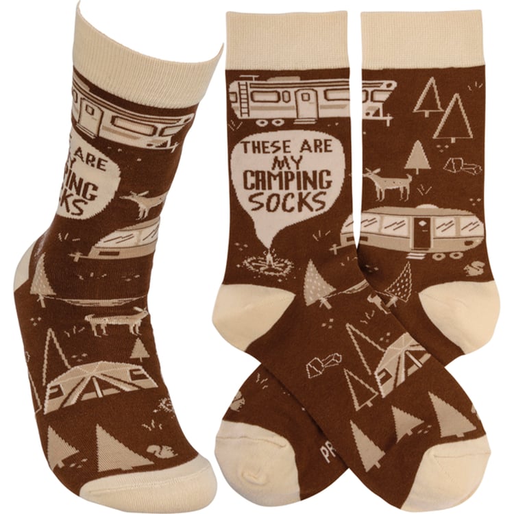 primitives by kathy These Are My Camping Socks