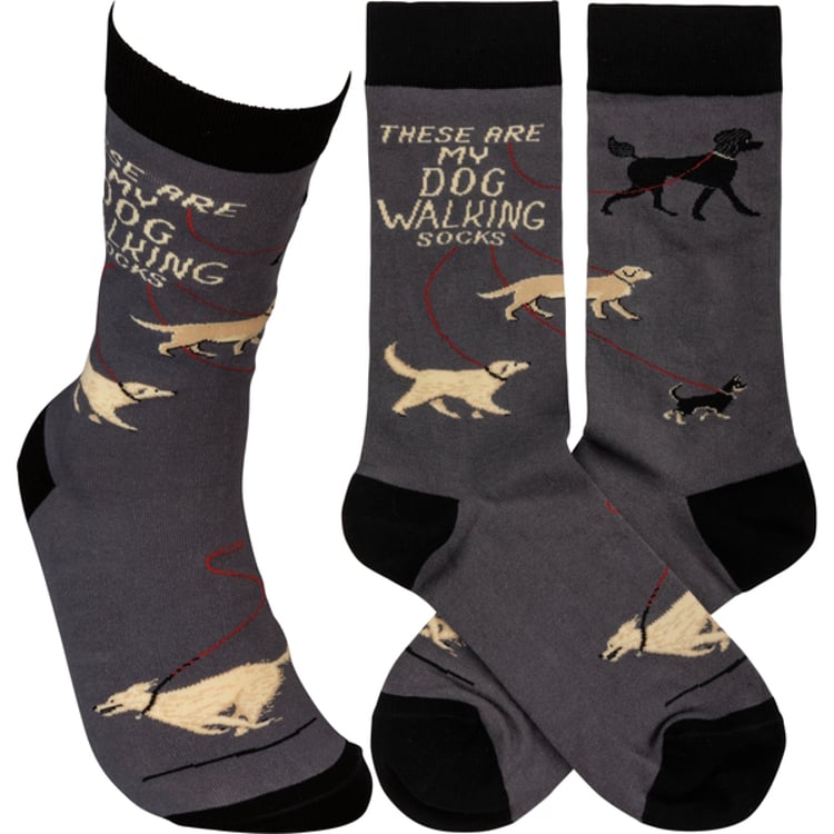 primitives by kathy These Are My Dog Walking Socks