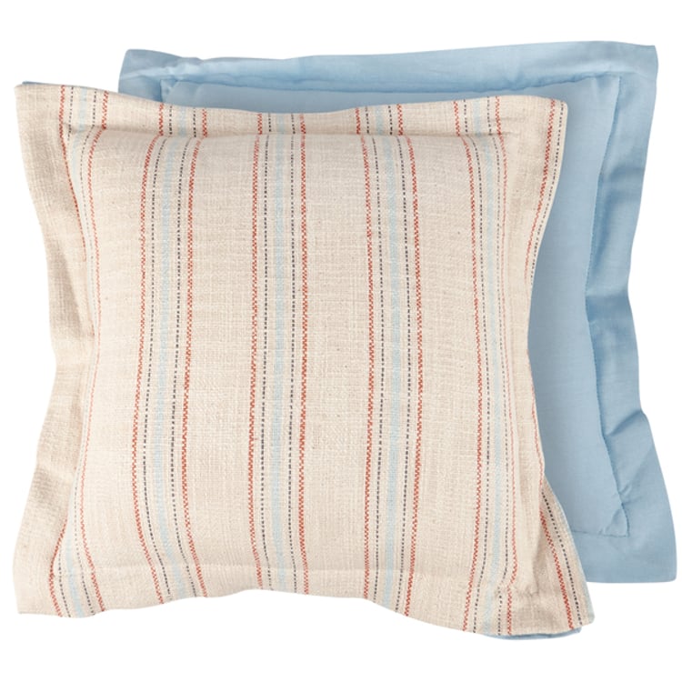 primitives by kathy Ticking Stripe Pillow