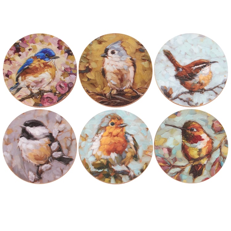 Primitives By Kathy Tiny Bird Magnet Set