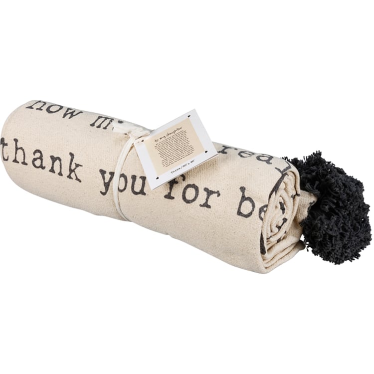 Primitives By Kathy To My Daughter Throw Blanket