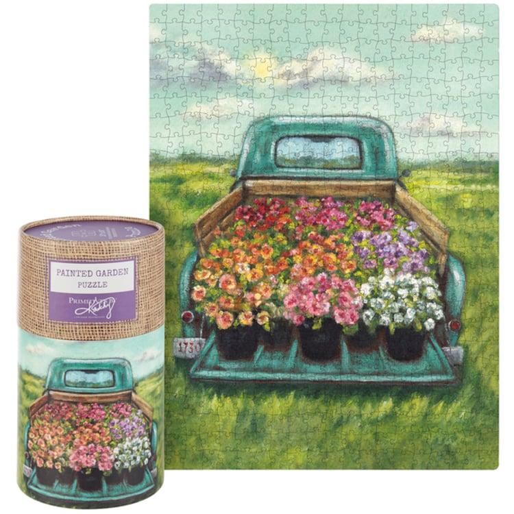 primitives by kathy Truck Bed Flowers Puzzle