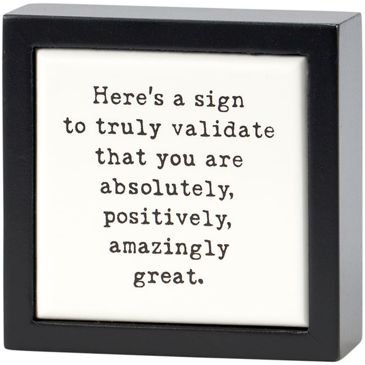 primitives by kathy Truly Amazing Box Sign Mini