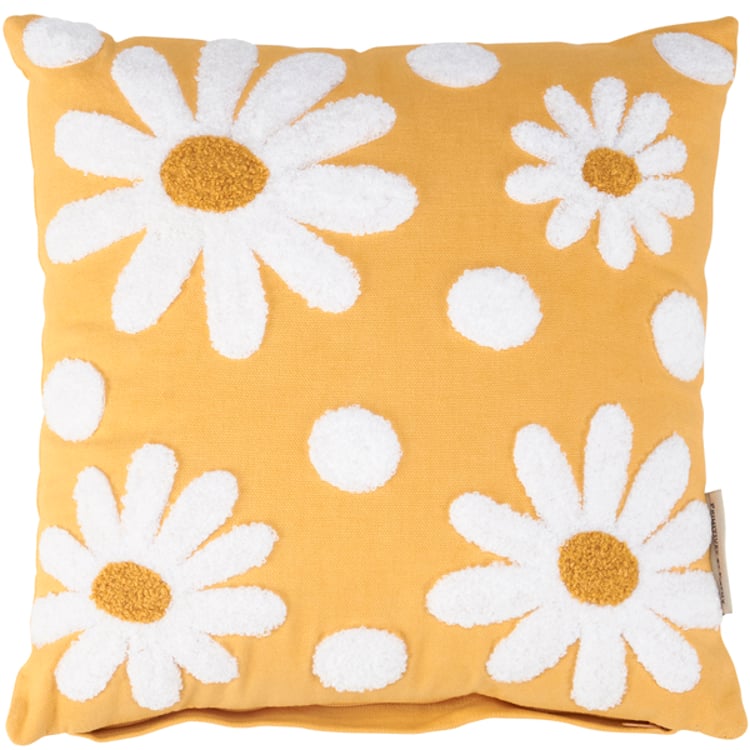 Primitives By Kathy Tufted Daisy Pillow