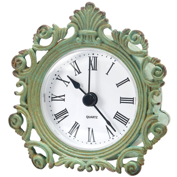 primitives by kathy Vintage Filigree Desk Clock