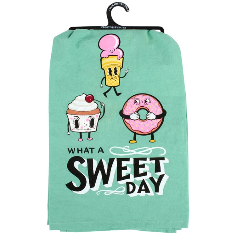 primitives by kathy What A Sweet Day Kitchen Towel