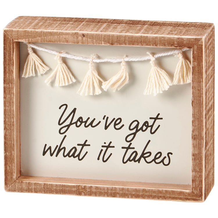 primitives by kathy What It Takes Inset Box Sign