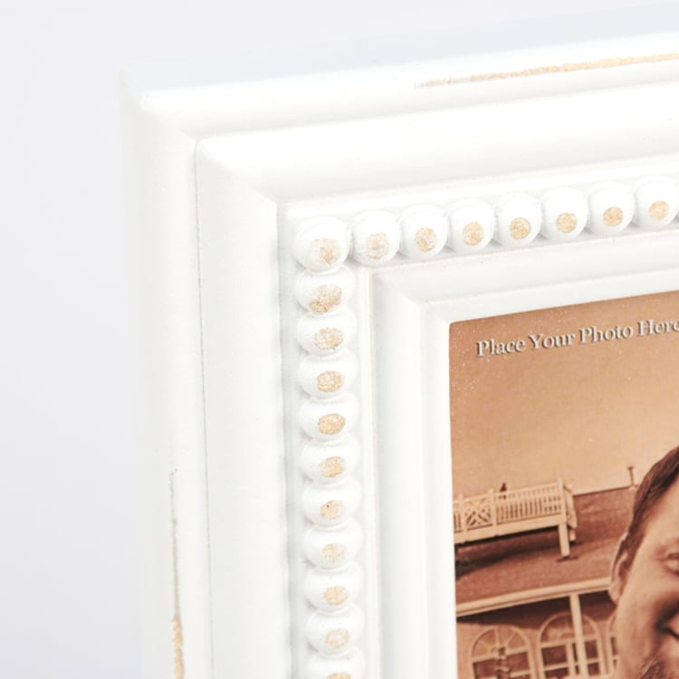 Primitives By Kathy White Beaded Photo Frame