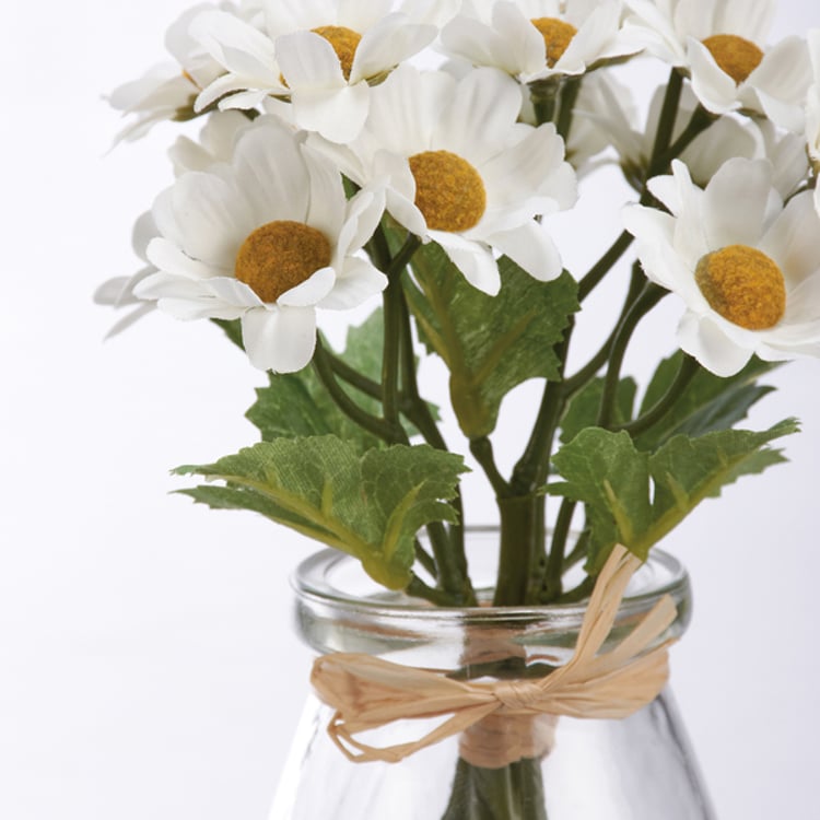 Primitives By Kathy White Daisies Vase