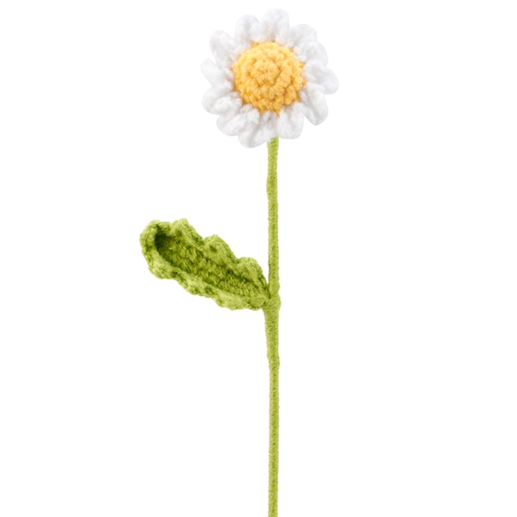 primitives by kathy White Daisy Crochet Flower