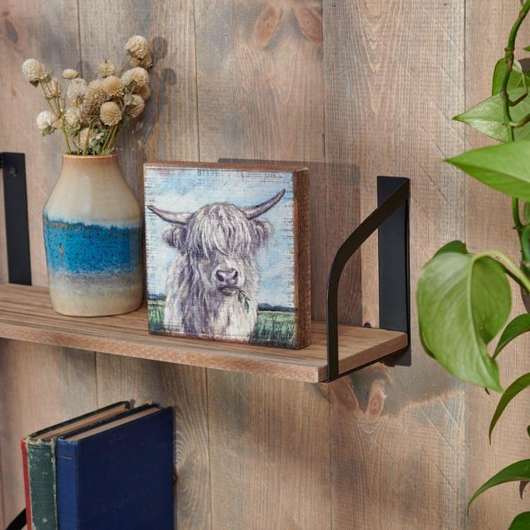 Primitives By Kathy White Highland Block Sign