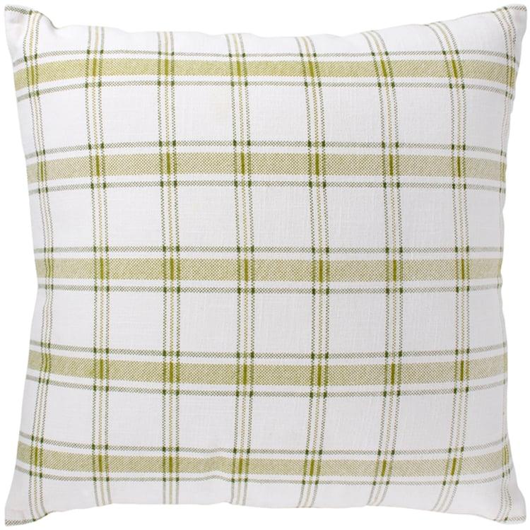 Primitives By Kathy White Plaid Pillow
