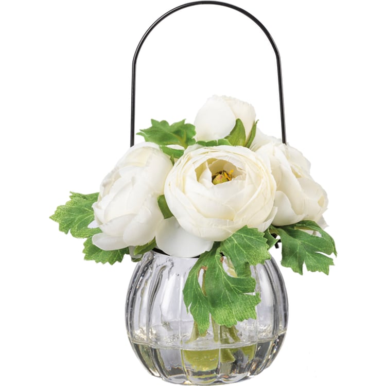 Primitives By Kathy White Ranunculus Vase