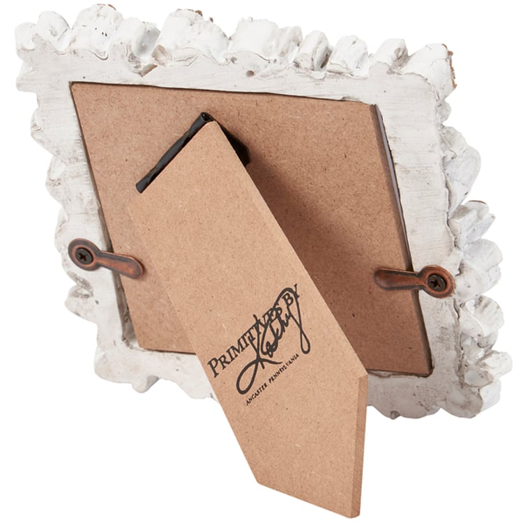Primitives By Kathy White Rose Photo Frame