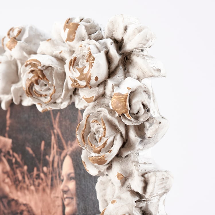 Primitives By Kathy White Rose Photo Frame